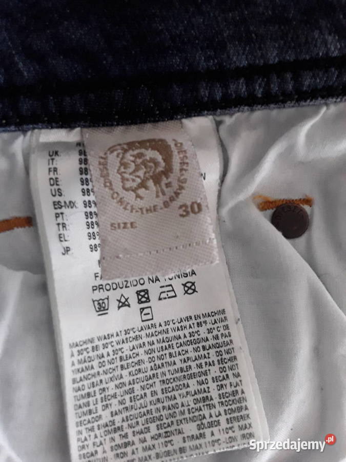 Męskie spodnie jeans W30 L32 Diesel Industry Warszawa