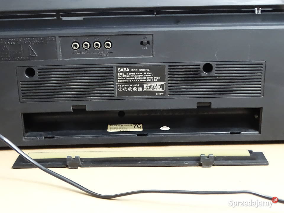 Radiomagnetofon SABA RCR 590 HS Boombox Vintage Biłgoraj