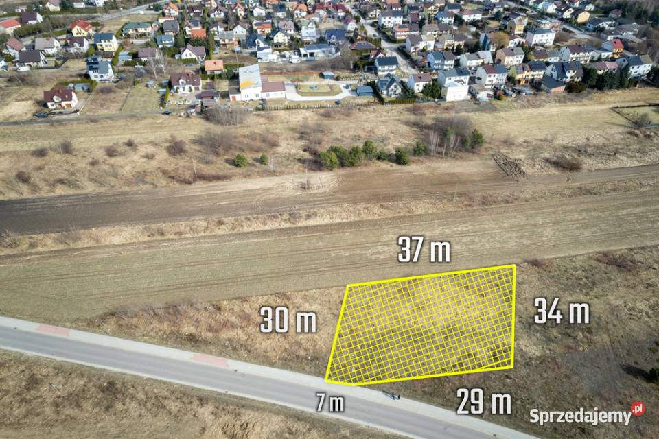 Działka budowlana z MPZP Nasielsk 1114 m2 asfalt sprzedam