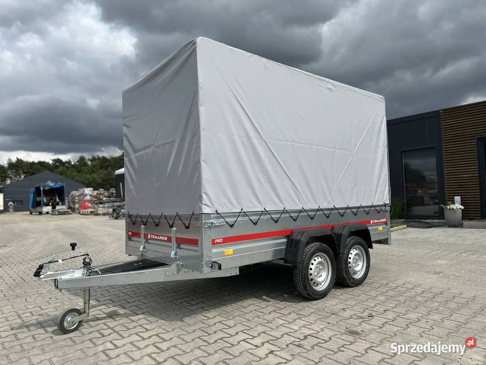 Przyczepka TEMARED PRO 3015 300x150 dwuosiowa z burtowe Burtowe i plandeki mazowieckie Warszawa