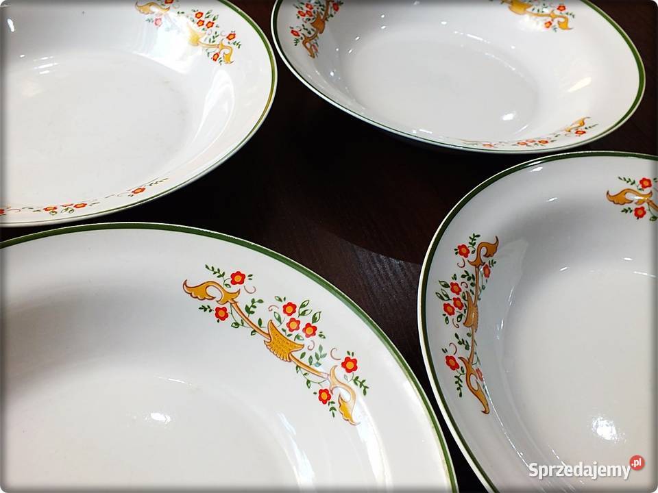 Talerz Talerze LUBIANA 235 Duże Głębokie 4 Żary