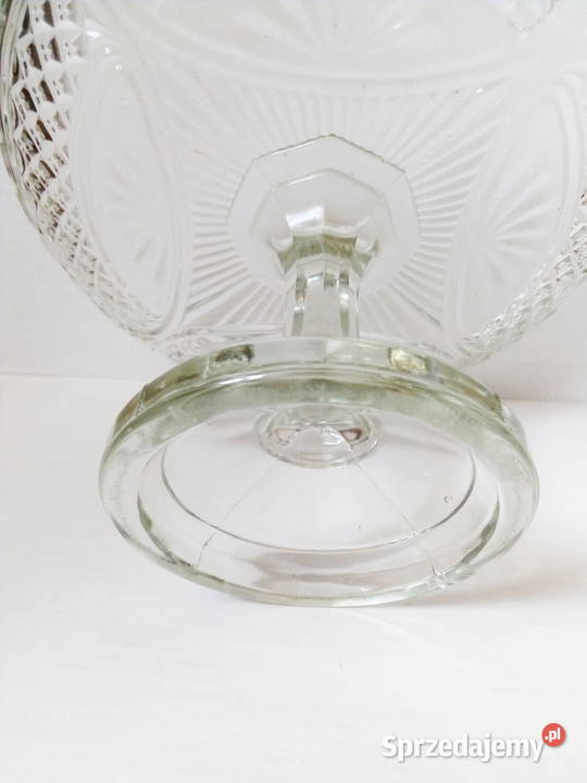 duża patera na nodze Hortensja vintage PRL art Częstochowa sprzedam