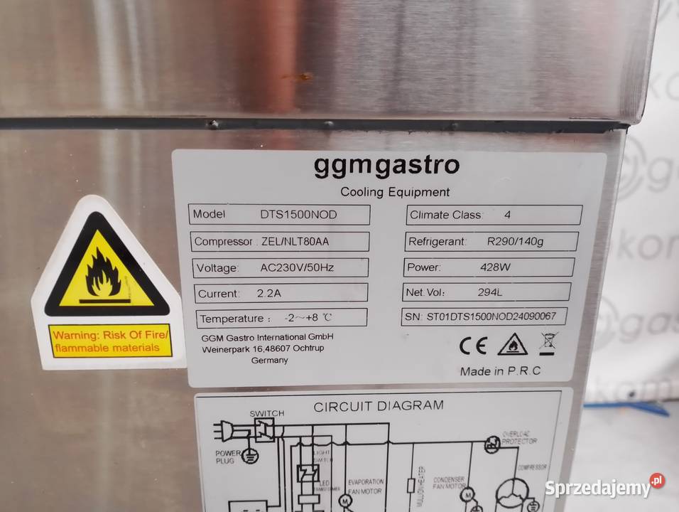 Stół chłodniczy sałatkowy TORONTO PREMIUM GGM dolnośląskie Wrocław
