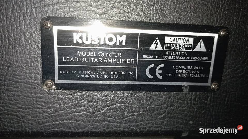 Wzmacniacz gitarowy Kustom Quad 100 HDkolumna Chorzów sprzedam