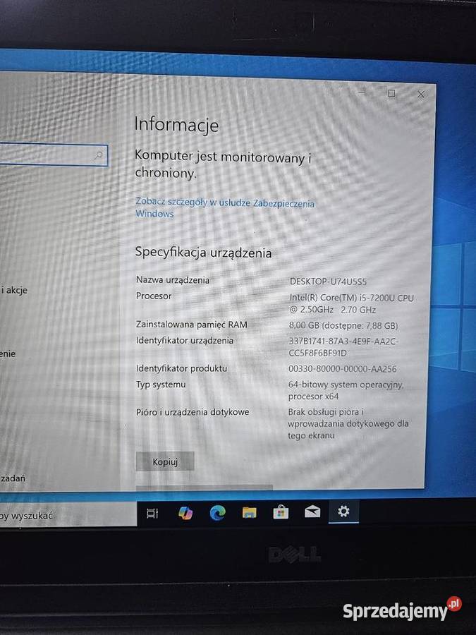 Dell latitude 5480 14 full HD i5 7th 14-14.9" Legionowo