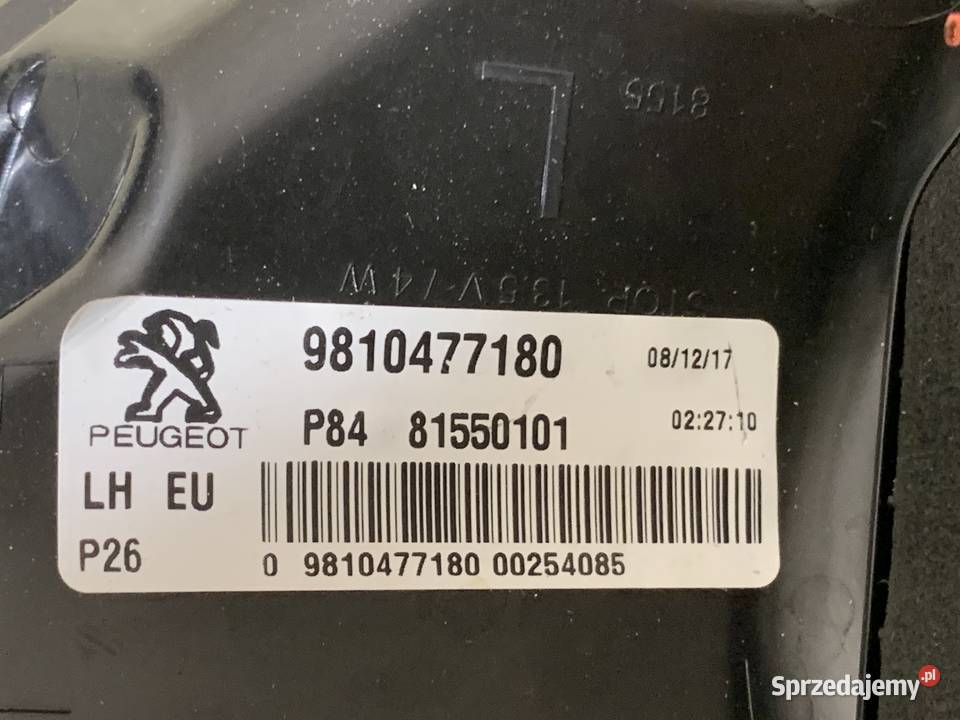 Lampa tylna lewa tył Peugeot 3008 II 2 Lampy tylne małopolskie Barwałd Dolny