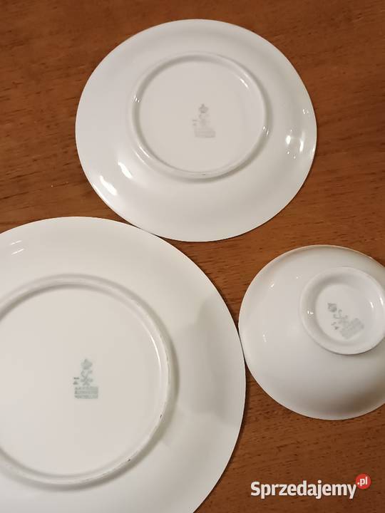 Zestaw porcelanowy filiżanka z talerzykami Gorlice sprzedam