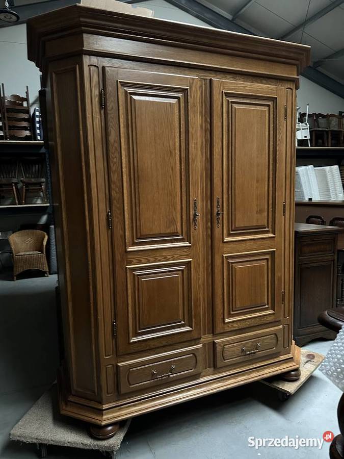 Ładna dębowa szafa z szufladami 170 meble Sławoszewek