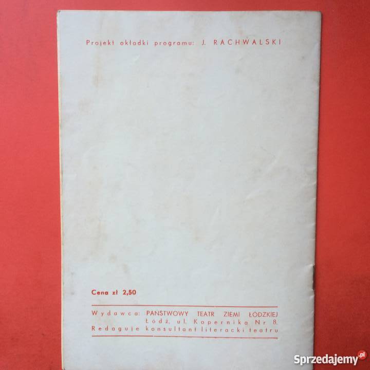 753 Program Grzech Żeromski sprzedam