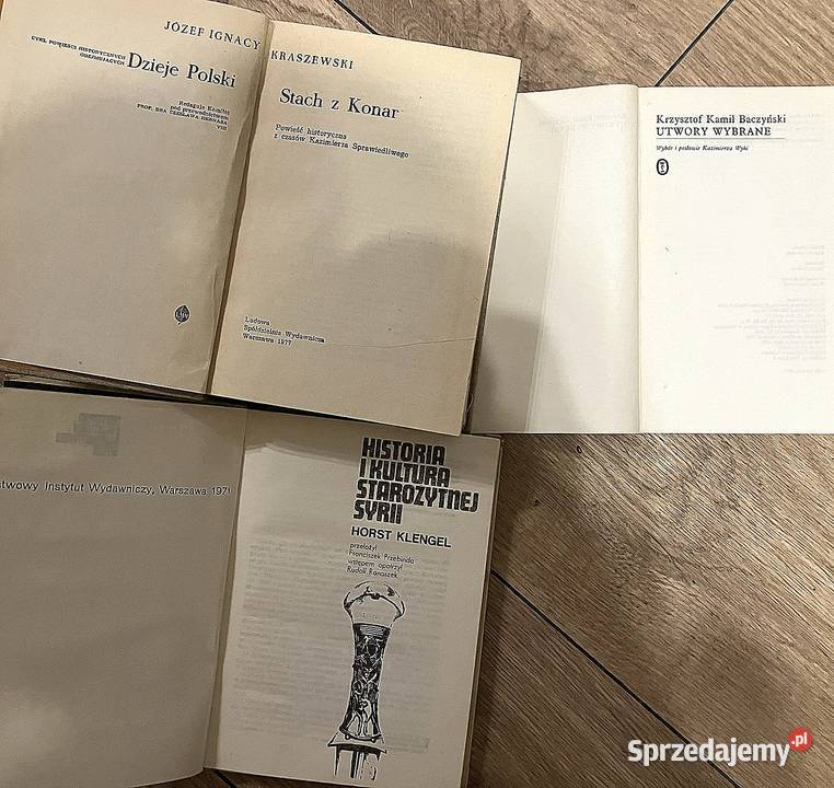 3 książki historia PRL Klengel Syrii Baczynski historia, archeologia Warszawa