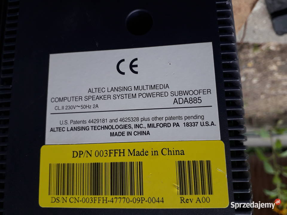 Subwoofer ze wzmacniaczem Altec Lansing Warszawa