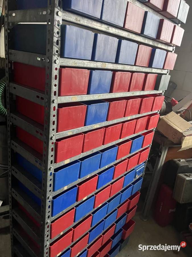 Regał z pojemnikami 125 sztuk podkarpackie Wierzbna