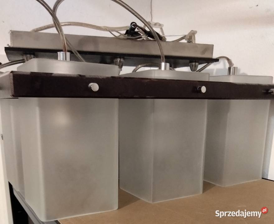 Wisząca lampa ze szklanymi kloszami Warszawa