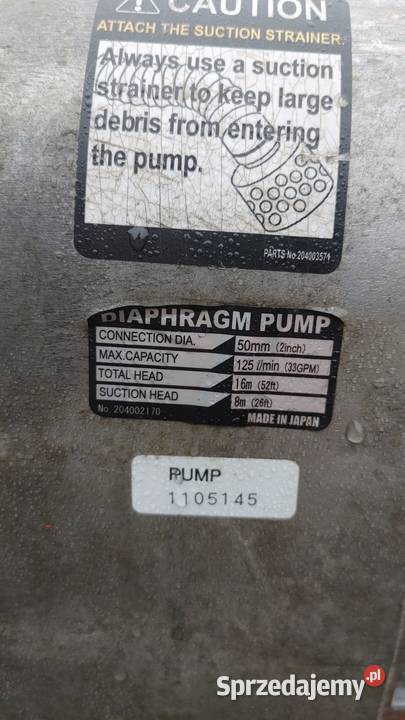 Pompa membranowa Kosin silnik Honda GX 120 opolskie Namysłów