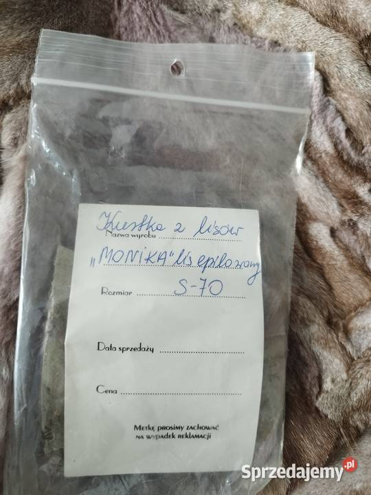 Sprzedam kurtkę z lisa fioletowy Gliwice sprzedam