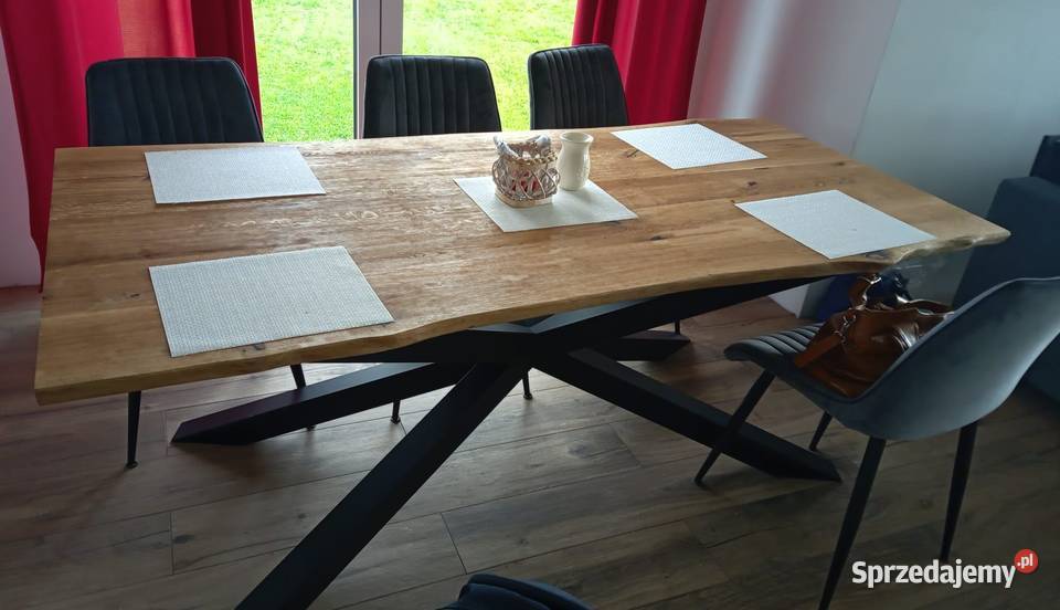 Stół dębowy Loft nowoczesny lite drewno pająk Kraków sprzedam
