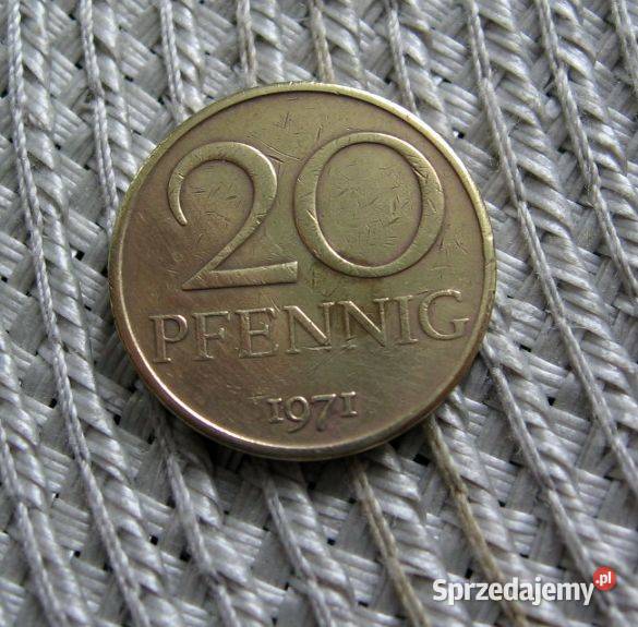 DDR 20 Pfennig 1971r Kalisz