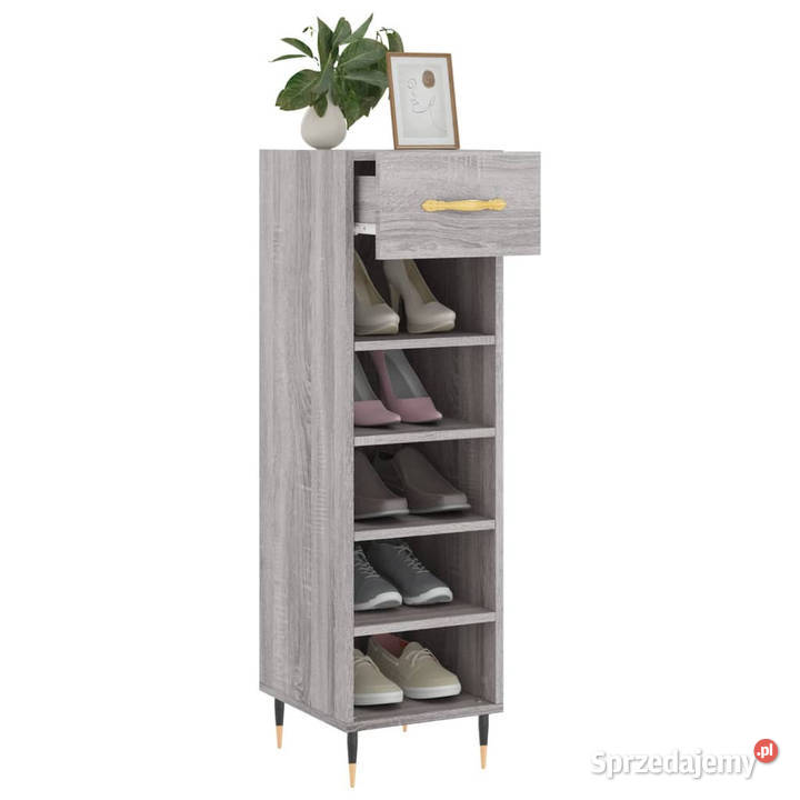 Szafka na buty szary dąb sonoma 30x35x105 Warszawa
