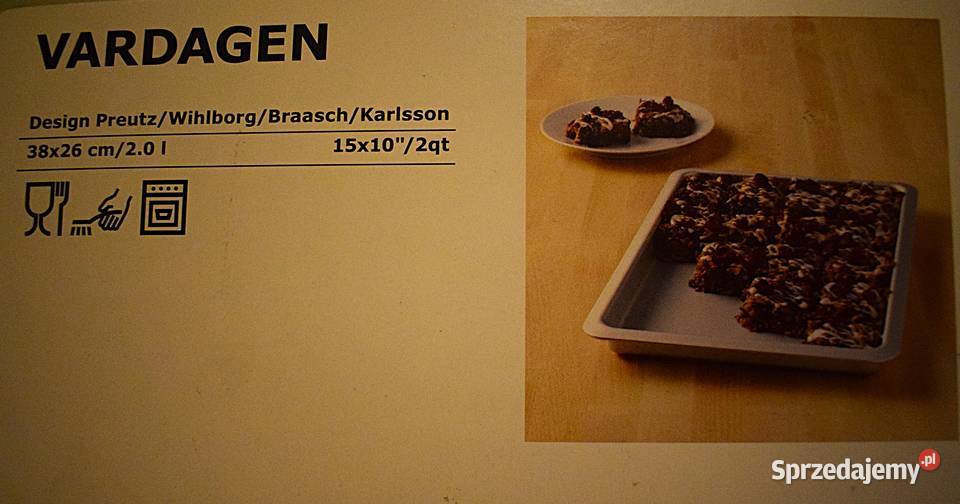 Forma do pieczenia blacha do pieczenia srebrna Chełmno