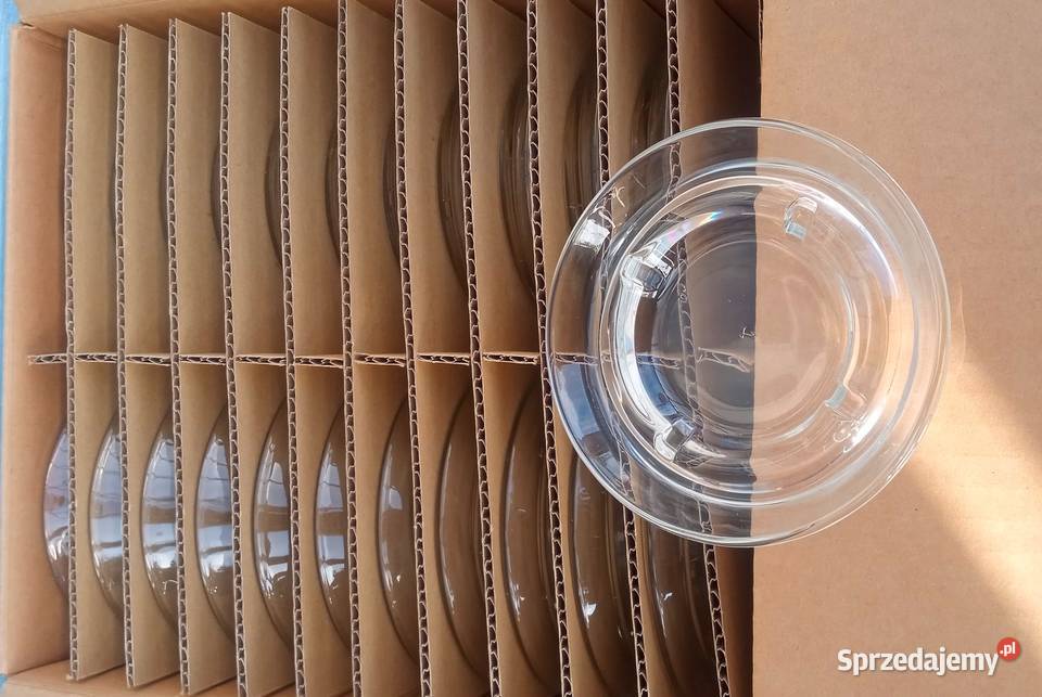 Szklane popielniczki bezpieczne LIBBEY 23 sztuki śląskie Tychy