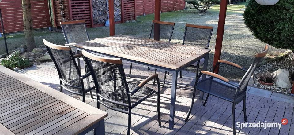 zestaw ogrodowy Stoły z krzesłami Huta Dłutowska