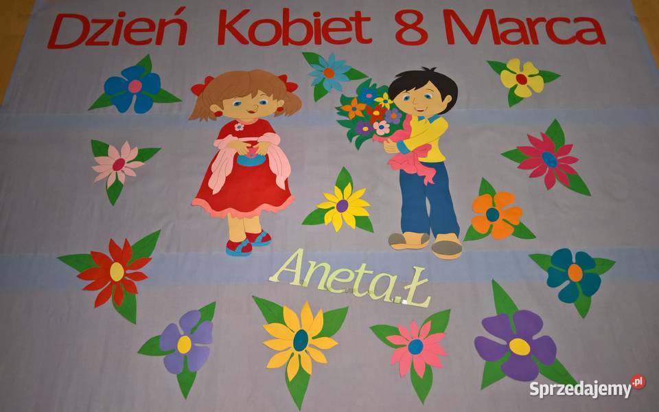 Dekoracje na Dzień Kobiet z brystolu 504102 444 Garwolin