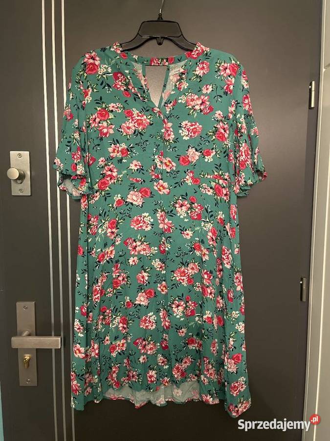 Flash woman sukienka modny wzór kwiaty floral Choszczno