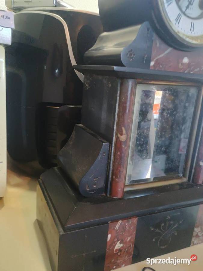 Kominkowy zegar francuski brokot