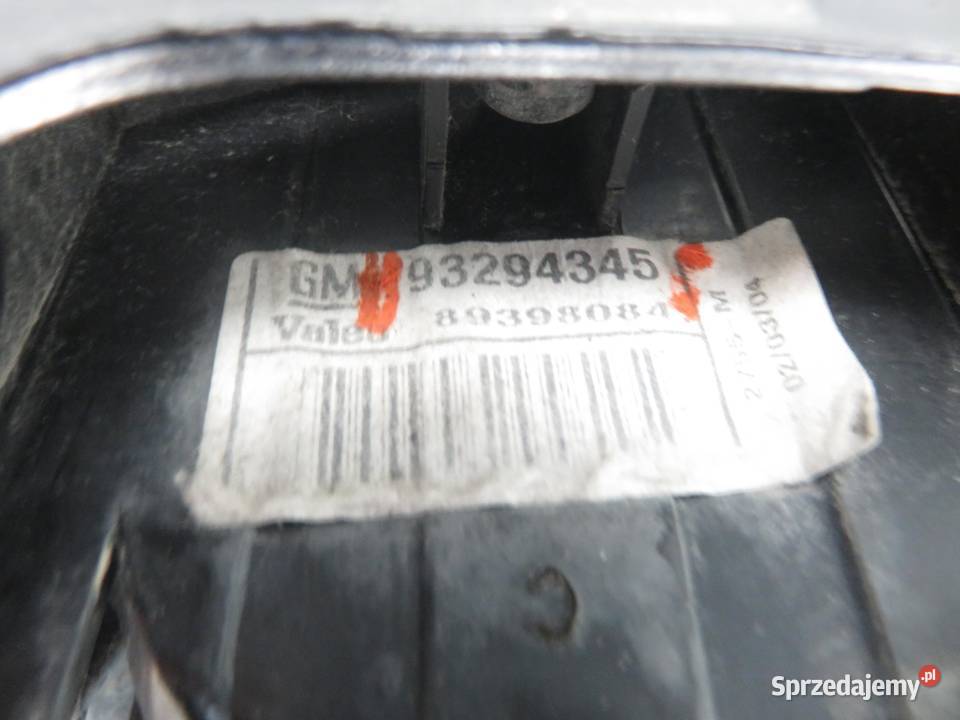 LAMPA LEWA TYLNA OPEL MERIVA A 93294345 osobowe Lampy tylne małopolskie