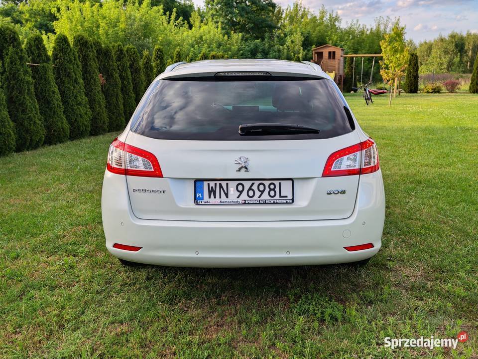Peugeot 508 I 20 HDi 163 Automat Panorama Biała elektryczne lusterka mazowieckie