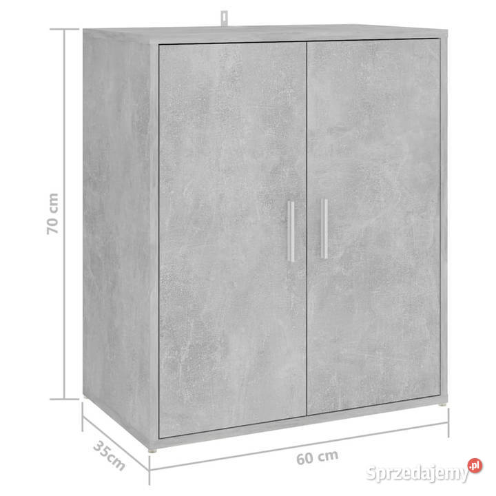 Szafka na buty szarość betonu 60x35x70 WM808922 mazowieckie Warszawa