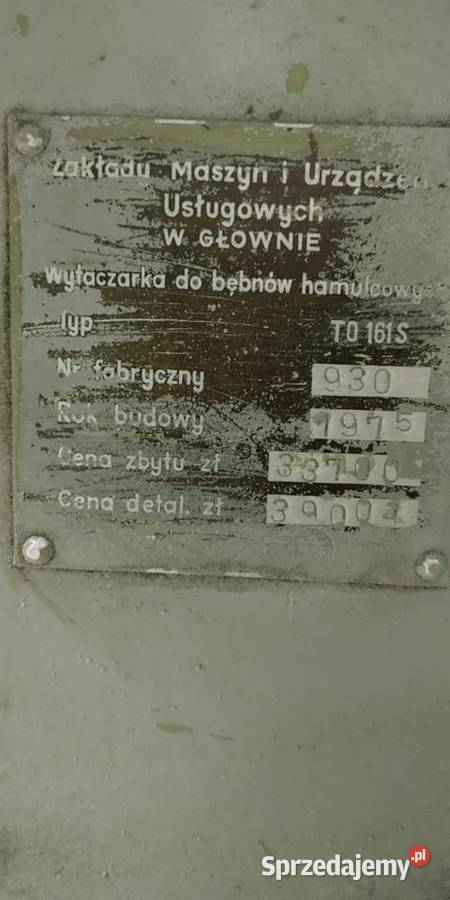 Wytaczarka do bębnów Stawiguda