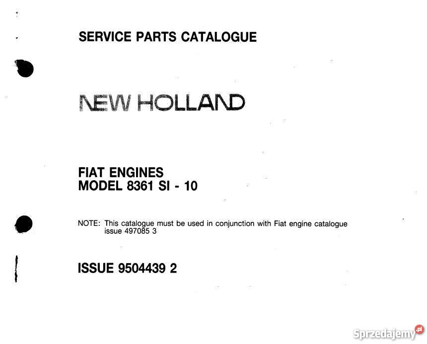 Holland Fiat 8361si10 SILNIK KATALOG CZĘSCI świętokrzyskie Kielce