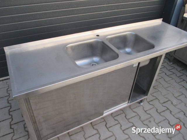 Zlew Gastronomiczny 2 Komorowy Drzwi Suwane sprzedam