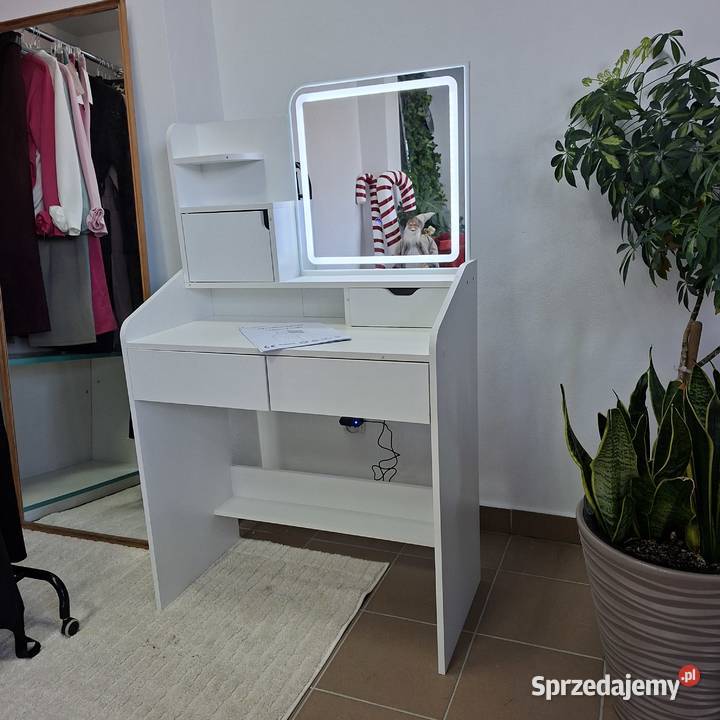 TOALETKA KOSMETYCZNA NOWA Z LUSTREM LED