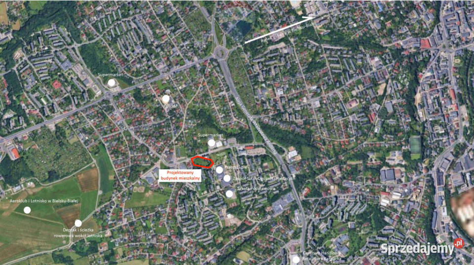 Działka pod inwestycję deweloperską 0m Bielsko-Biała