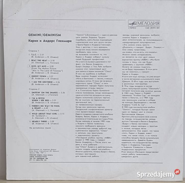 Gemini Geminism winyl Gdańsk