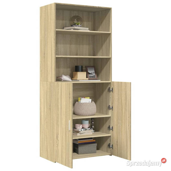 Wysoka szafka dąb sonoma 80x425x185 WM3281380