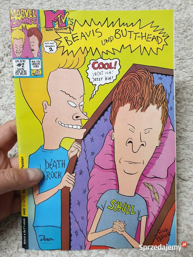 Beavis und ButtHead komiks z plakatem 1994 Gdynia