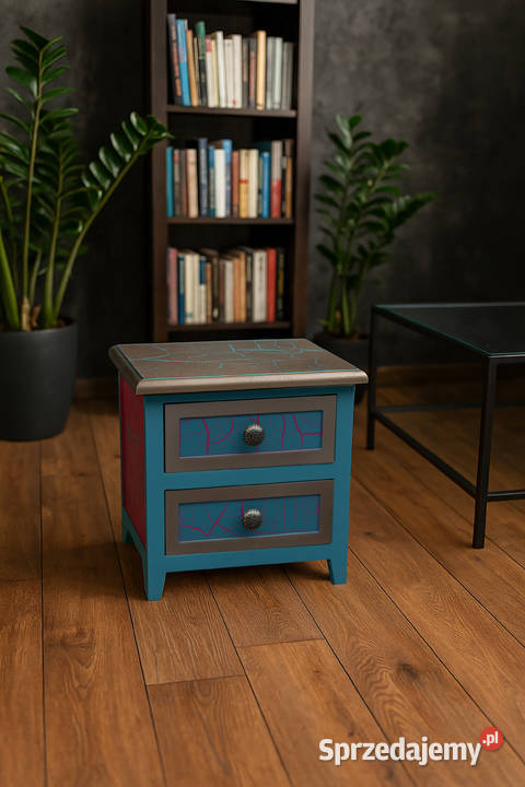 Szafeczka nocna w stylu orientalnym ręcznie 28cm Wesoła