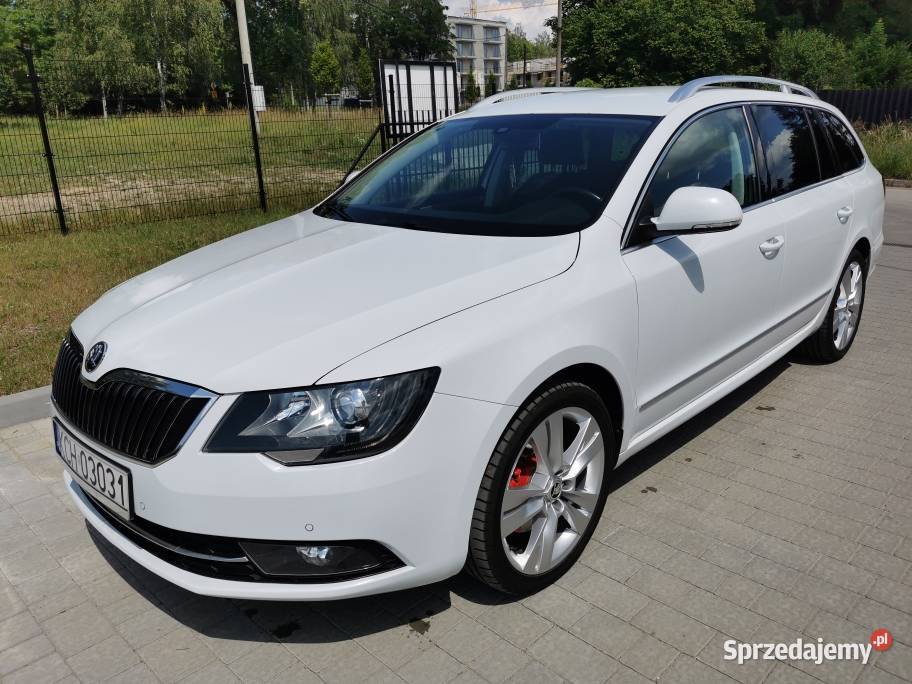 Skoda Superb II 20 tdi 170 2015r biała perła Chrzanów