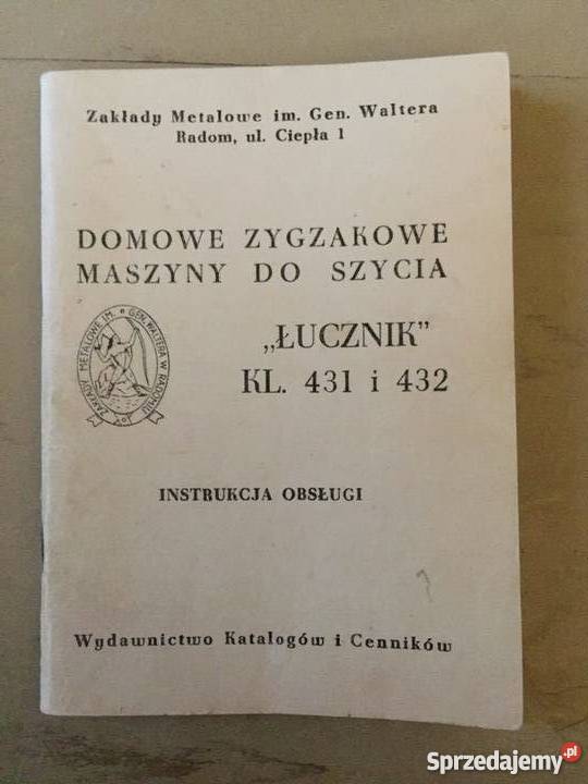 Maszyna do szycia Radom łucznik 432 Warszawa