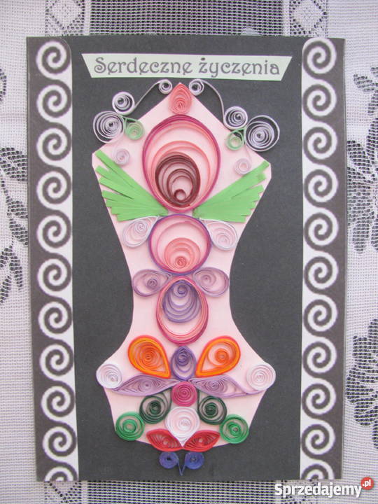 KARTKI IMIENINOWE RĘCZNIE ROBIONE METODĄ Kielce