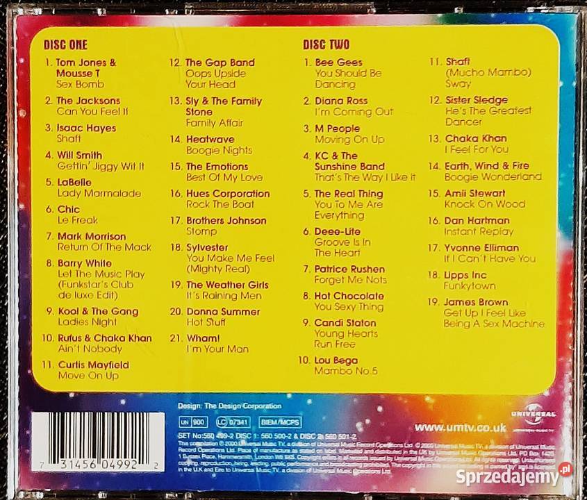 Podwójny Album 2XCD HITS 54 Największe Disco 40 Grudziądz