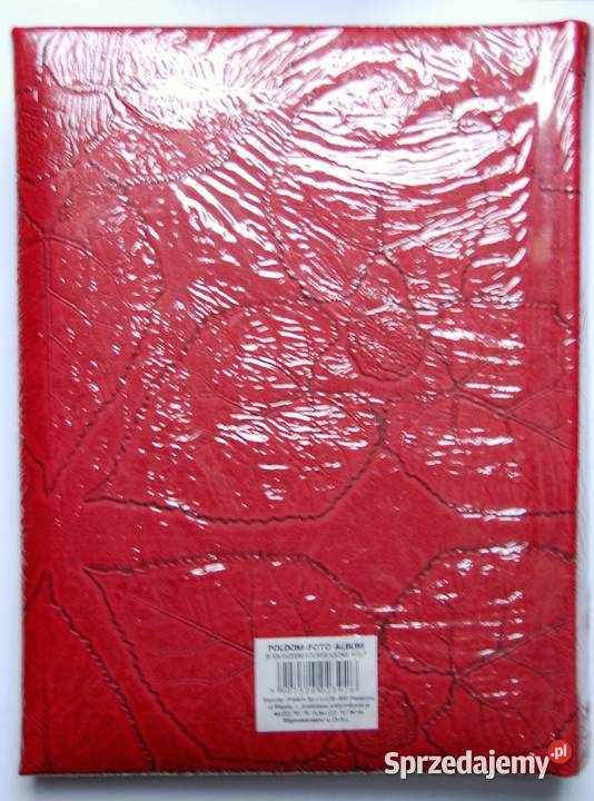 Album 200 foto wytłaczany liście czerwony Poldom Lublin
