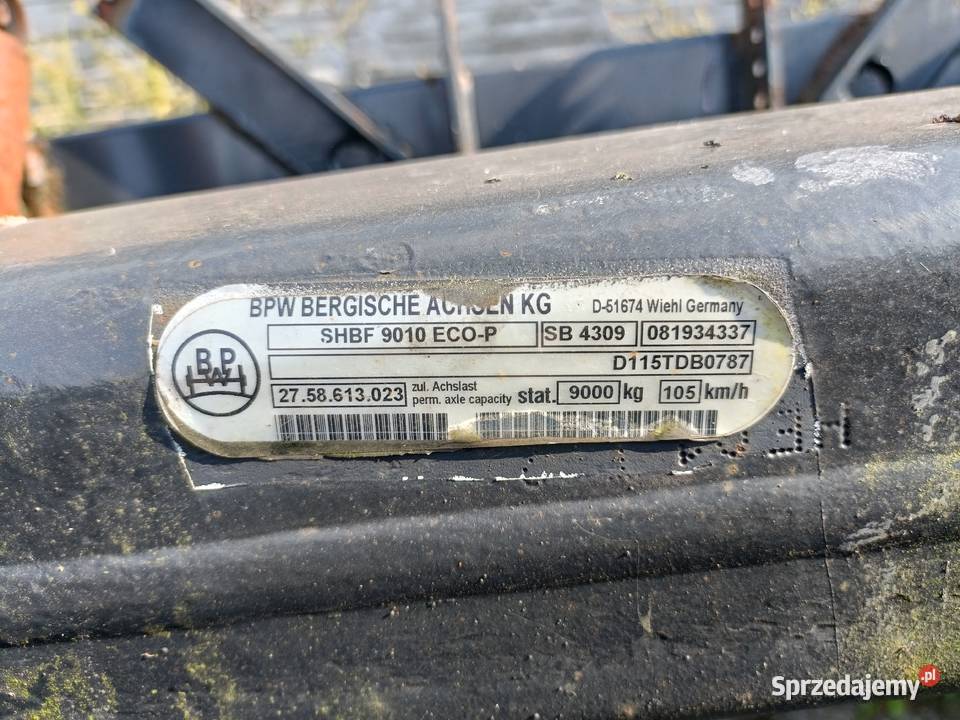 OŚ BPW SKHBF 9010 ECOP ciężarowe Przystajń