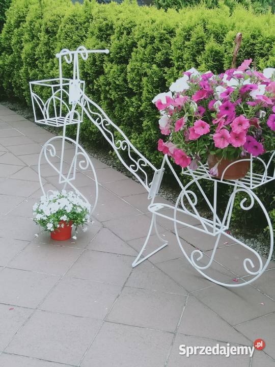 Rower kwietnik z dwoma koszami Belsoo ręcznie