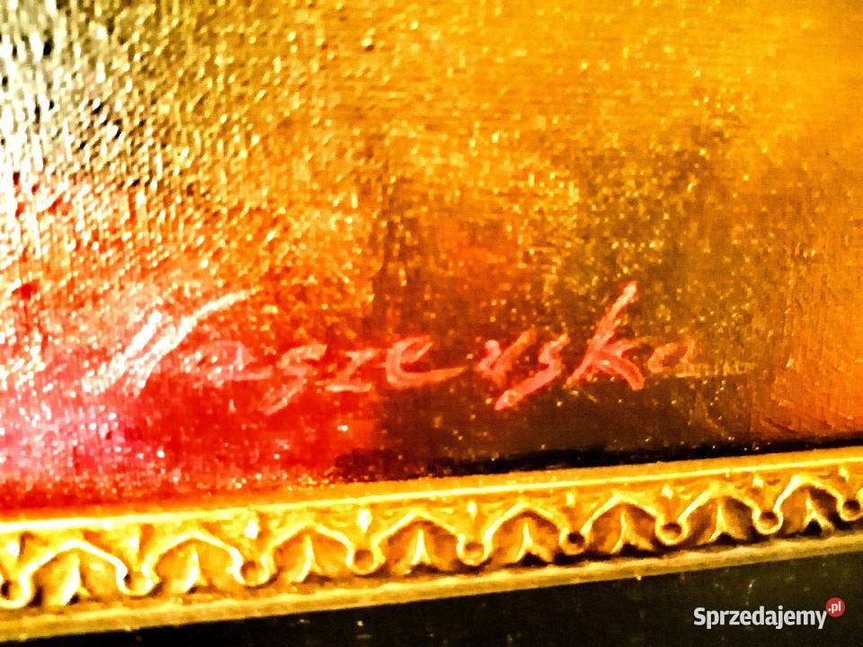 Obraz olejny Kobieta kot Łódź