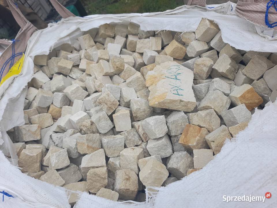 Kostka Piaskowiec Czerwona łupana 9x11 Kostka brukowa Sieradz