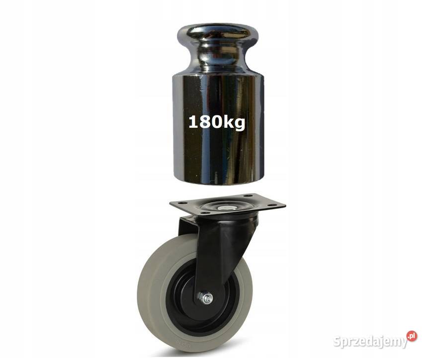 Koło obrotowe skrętne 125 mm kółko 180 z gumy sprzedam